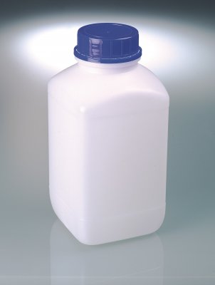 Flaska HDPE 4000 ml med kork UN-godkänd