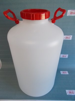 Flaska PE 50 L vid hals rund /1/ 18 pcs:1 pallet