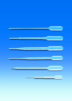 Pasteurpipett, PE 3 ml ej steril/500
