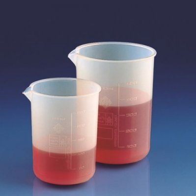 Graduated beaker, PFA, 250 ml, low form, 1 pcs
