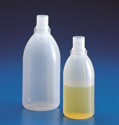 Flaska smal hals utan kork PE, 250 ml