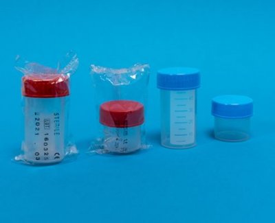 PP Burk med skruvlock, 60 ml, ø 35x70 mm (600 st),