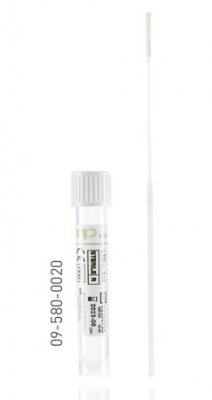 np GREEN SWAB, LTM-n, 3ml , 1 flocked swab (nasall) with nylon head, sterile R, breakpoint at 80mm and ABS stick tube CE/IVD, sw