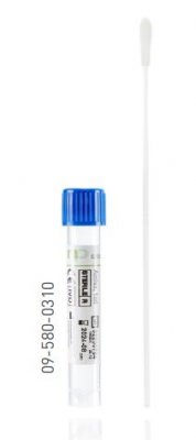 np GREEN SWAB, Amies, 1ml ,1 flocked swab (oral) with nylon head, sterile R, breakpoint at 30mm and 80mm and ABS stick,tube CE/I