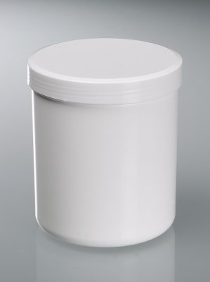 Burk PP 1000 ml, rund, rak insida,med lock/80 st