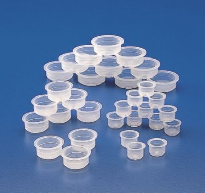 Test tube lid, PE, Ø 16 mm, push-fit, 100 pcs/pack