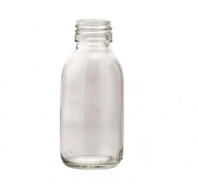 Medicine bottle clear glass 500 ml+ cap 28mm /40