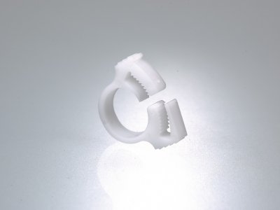 Slangklämma vita,POM,12.0x14 mm (10)
