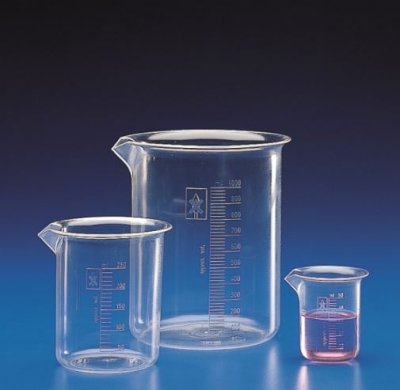 Graduated beaker, PMP TPX®, 3000 ml, low form, 1 pcs