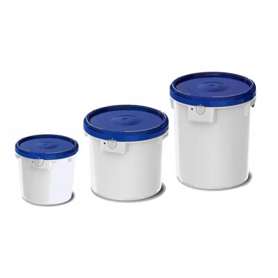 Click Pack tunna PE 25 L med lock,UN-X,vit /180/1