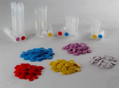 Färgad insats till kryorör MAXXLINE Gul, PP 500 st