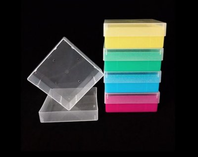 Kryobox med lock PP utan indelning, grön , -90° C til +121 °C