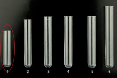 Rör PS utan kork 11x55 mm 3ml CE/IVD 4000st/FP (2x2000st)