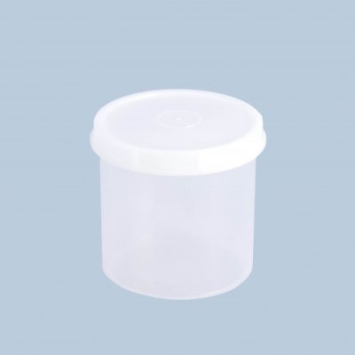 Burk PP rund 0.5 L inkl. lock /st
