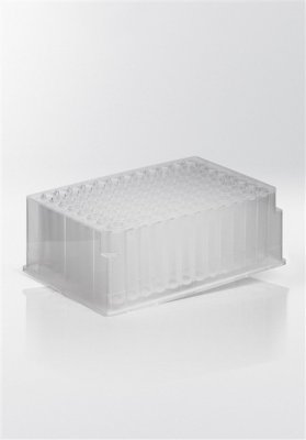 Deep well platta PP, 96x2,0ml, rund botten, transparent 50st/FP