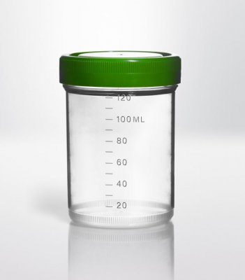 Burk med skruvkork PP, 125ml, Ø58X80mm