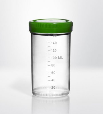 Burk med skruvkork PP, 170 ml, Ø58X99,5 mm