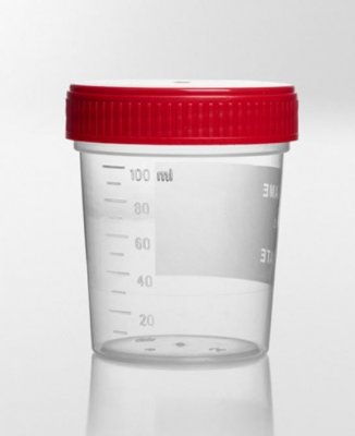 Burk PP med skruvkork PE ,125 ml Ø55x72 mm