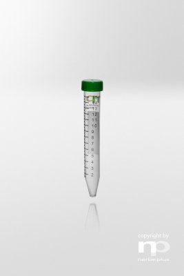 Centrifugrör plast PP med skruvlock 15 ml, steril (500st)