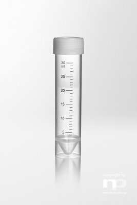 Provrör PP m Kork PE 30 ml , 25x107mm 500st/FP