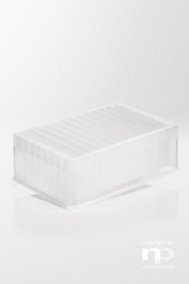 Reservoir PP 180ml, hög profil, 12-kanaler. 25st/FP