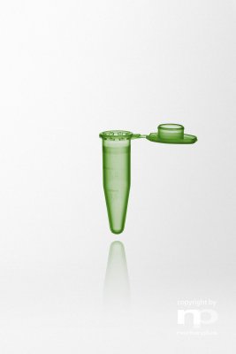 MicroCentrifugrör PP, 1,5ml, med kork