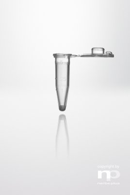 np Safelock-kork microCentrifugrör PP, 0,5ml