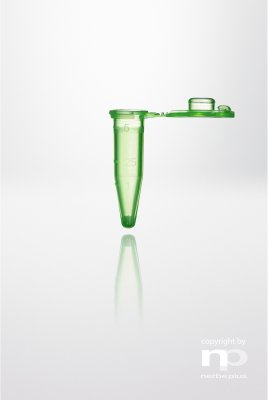np Safelock-kork microCentrifugrör PP, 0,5ml