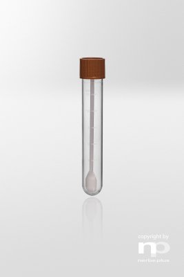 Faecesrör med spatel, rundad botten 1000st/FP