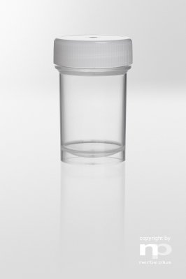 Burk med skruvkork PP, 20ml, Ø31x48 mm