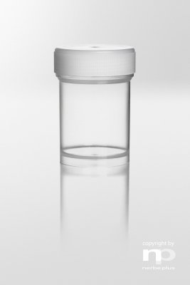 Bägare PP 35 ml med skruvkork 500st/FP