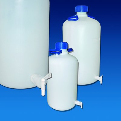 Flaska 25L HDPE typ K, smal hals m kranhål /4