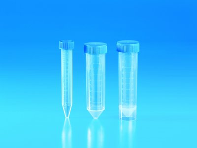 Provrör koniskt (PP) 50 ml med blå skruvkork/(100 st)/5x100 fp.