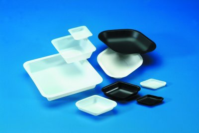 Vågskål 100 ml SQ Vit i PS /250