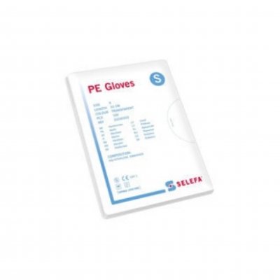 Glove, PE male size long Pack=100 pcs.