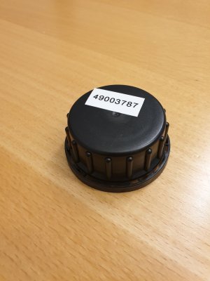 Lid UN40, PP, 40 mm, black, UN-approved, 1 pcs