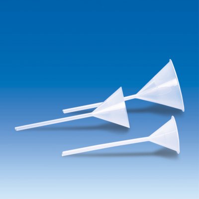 Snabbfiltrertratt PP,Ø 91 mm, length 227 mm, stem Ø 5 mm/10